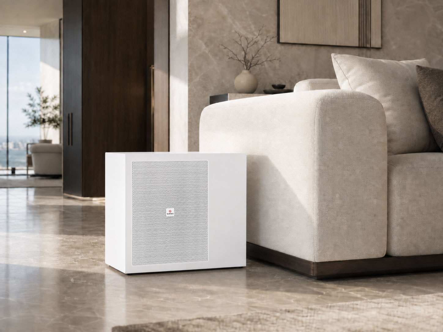 Loa Active Subwoofer treo tường Sumico EUROTECH SUB 8WM - WHITE | Anh Duy Audio