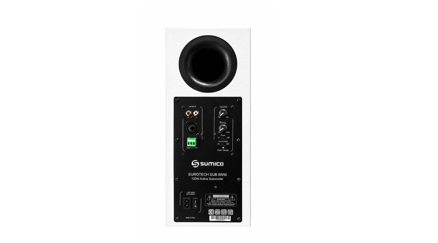 Loa Active Subwoofer treo tường Sumico EUROTECH SUB 8WM - WHITE | Anh Duy Audio