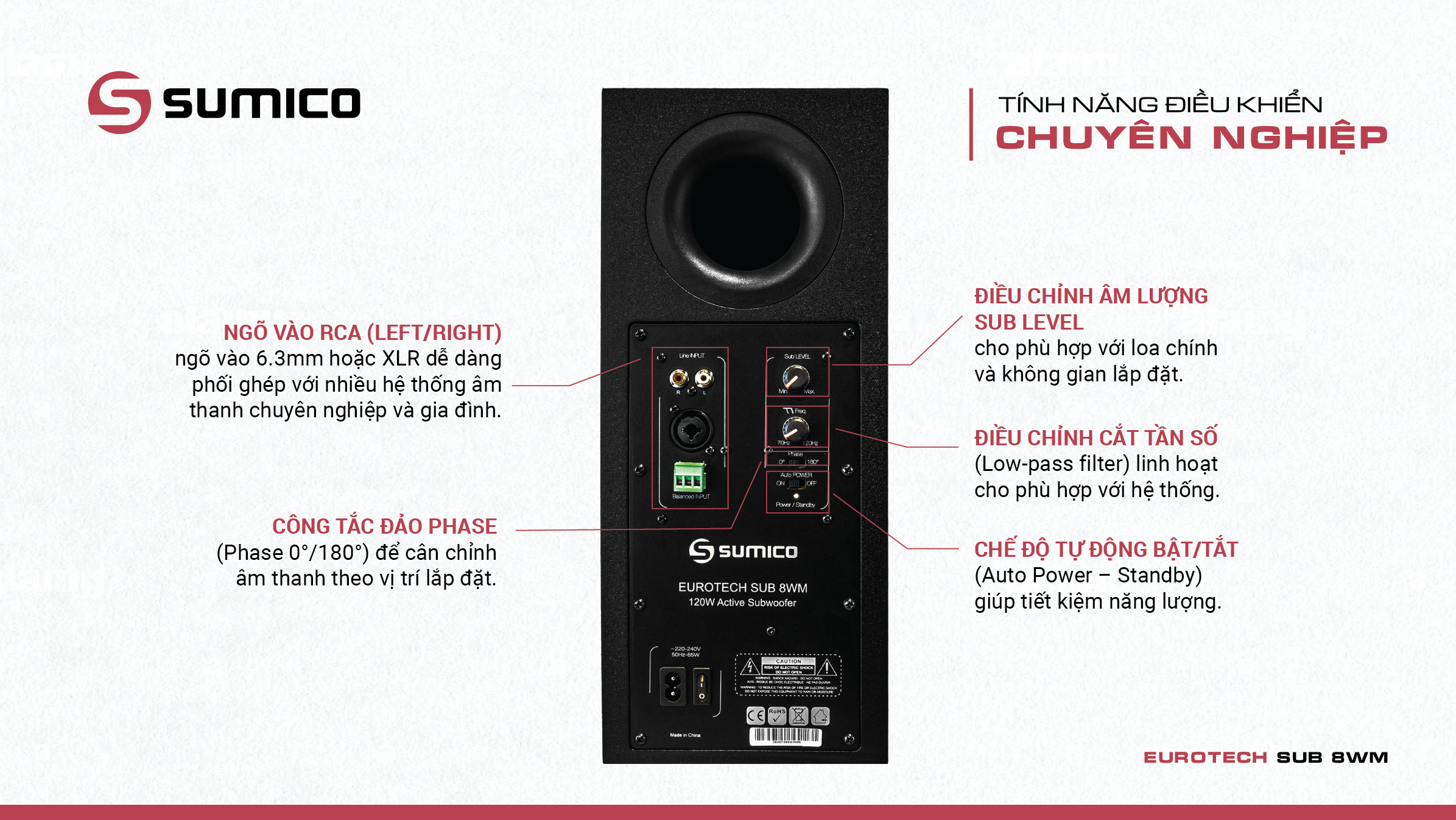 Sumico EUROTECH SUB 8WM | Anh Duy Audio