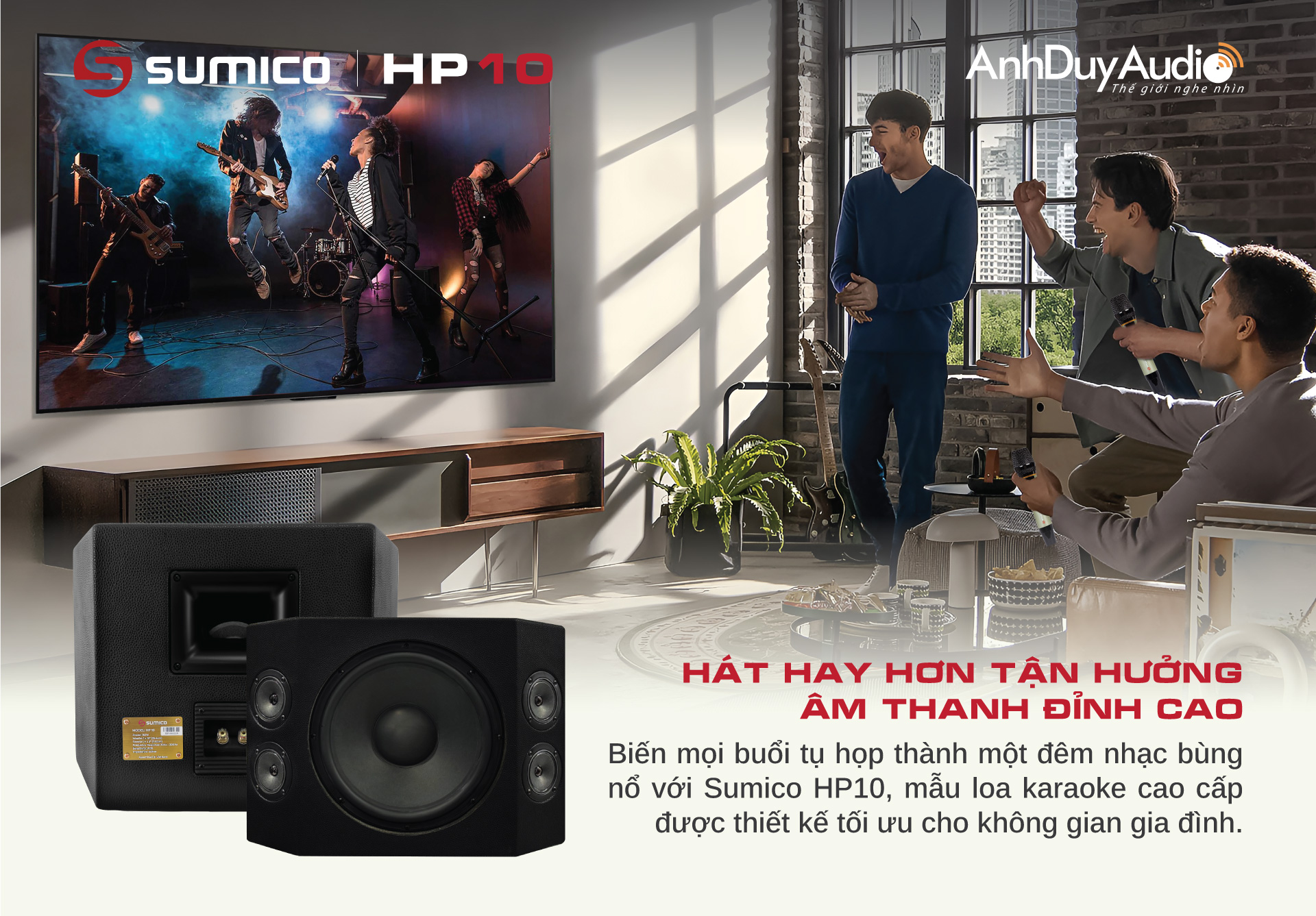 Loa karaoke và nghe nhạc Sumico HP10 |Anh Duy Audio