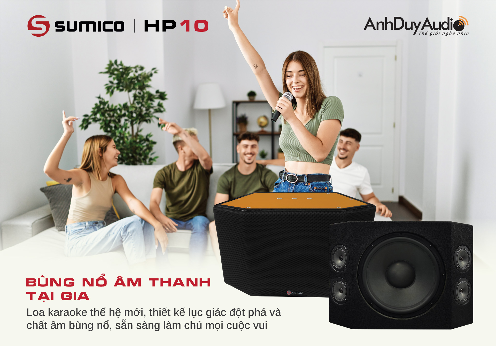 Loa karaoke và nghe nhạc Sumico HP10 | Anh Duy Audio