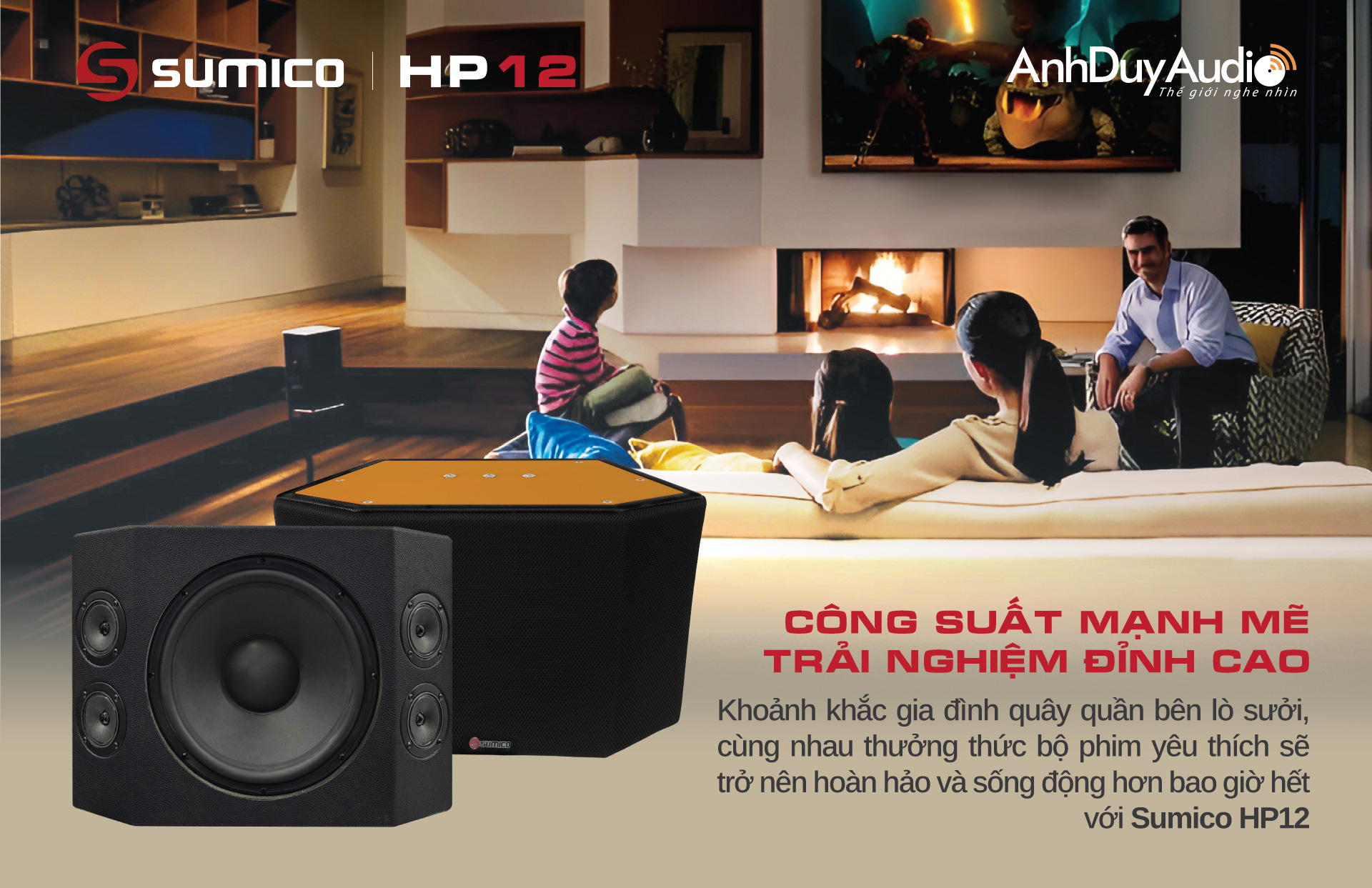 Loa karaoke và nghe nhạc Sumico HP12 | Anh Duy Audio