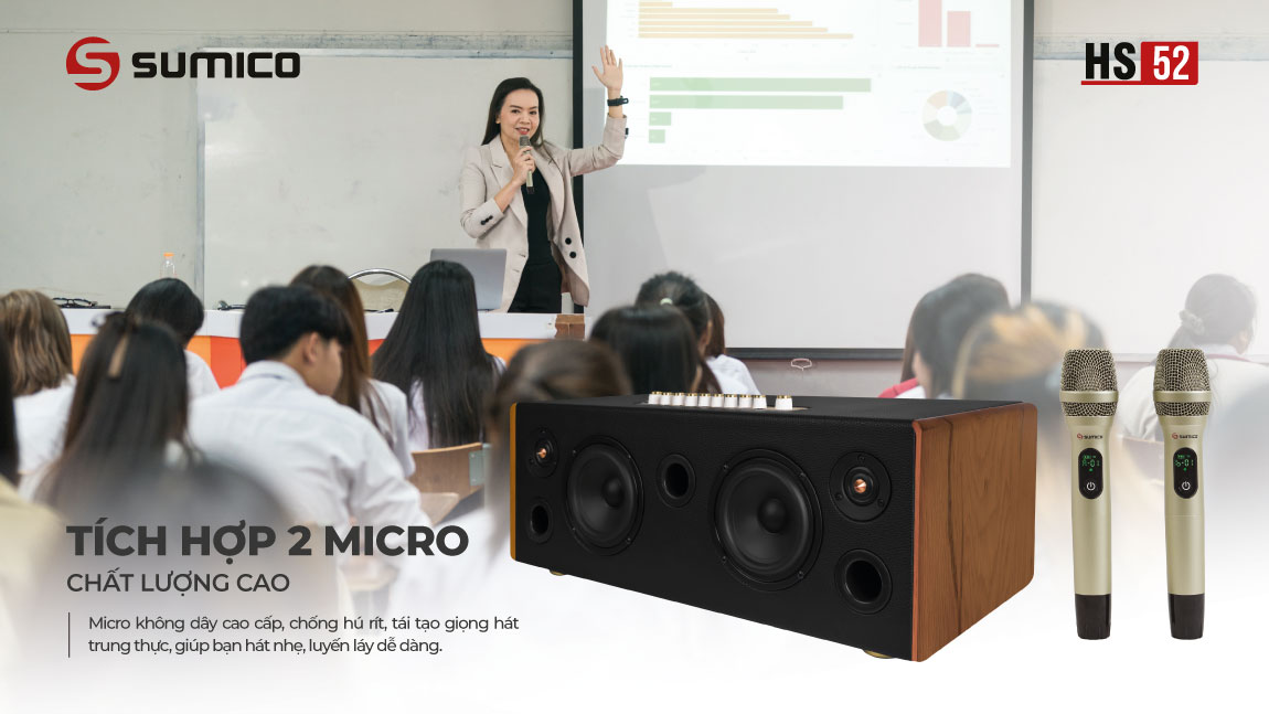 Loa Karaoke Sumico HS52 toàn năng đa nhiệm | Anh Duy Audio