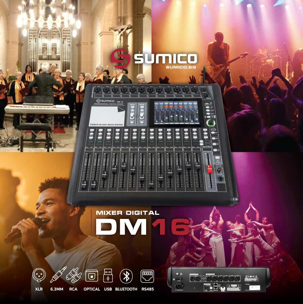 Mixer Digital Sumico DM16 | Anh Duy Audio