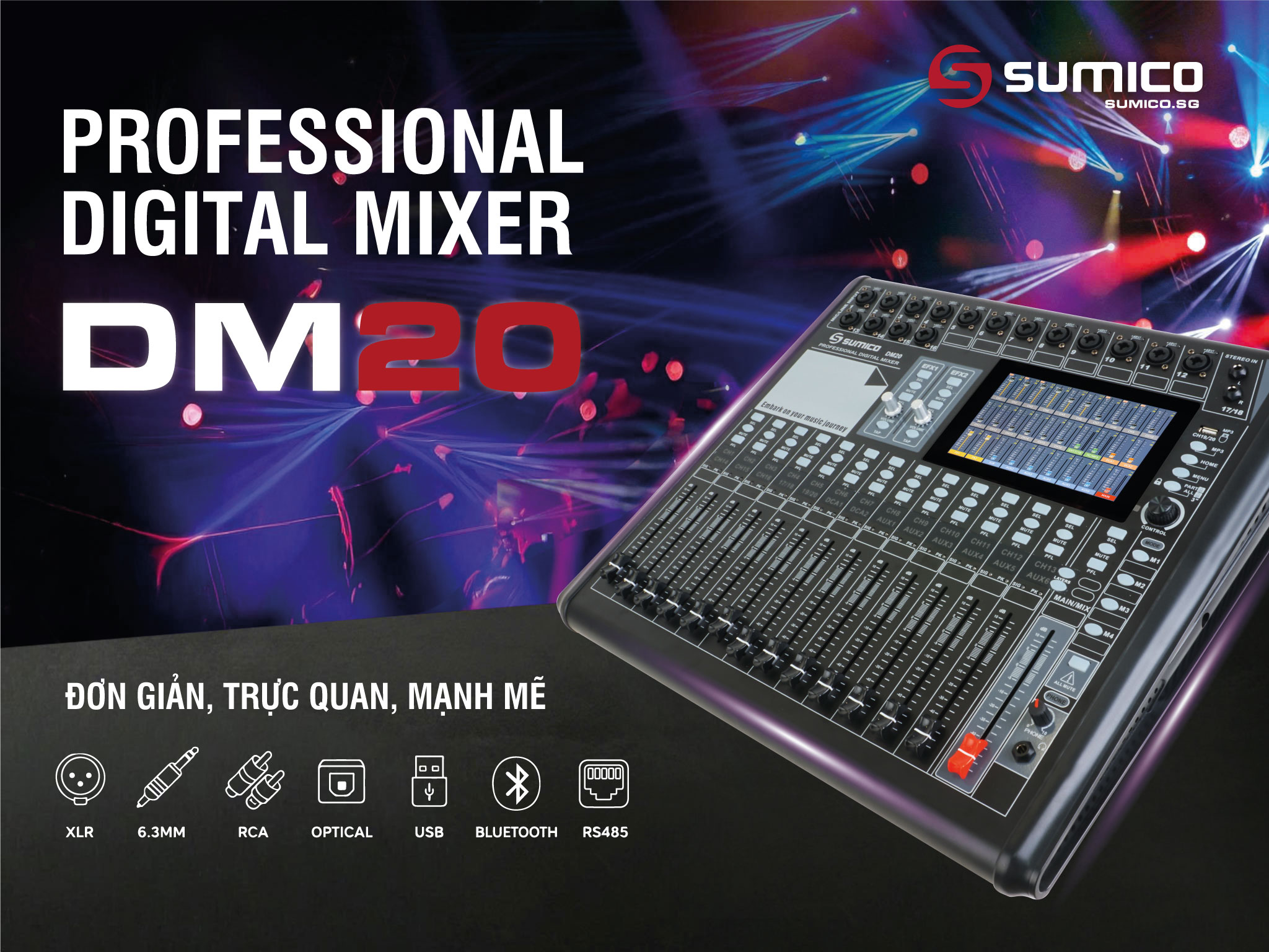 Mixer Digital Sumico DM20 | Anh Duy Audio