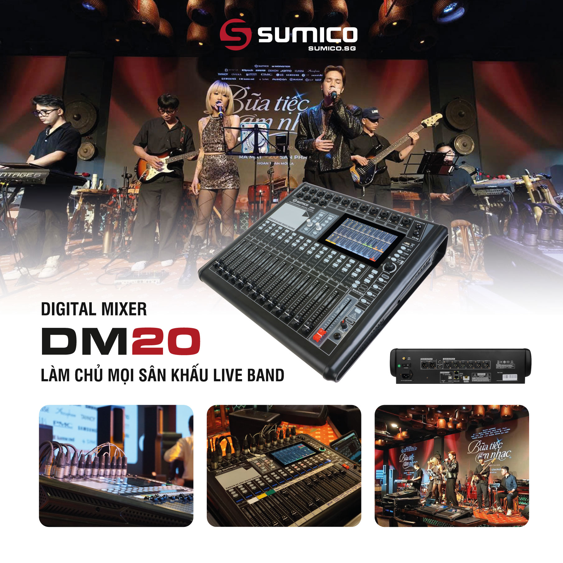 Mixer Digital Sumico DM20 | Anh Duy Audio