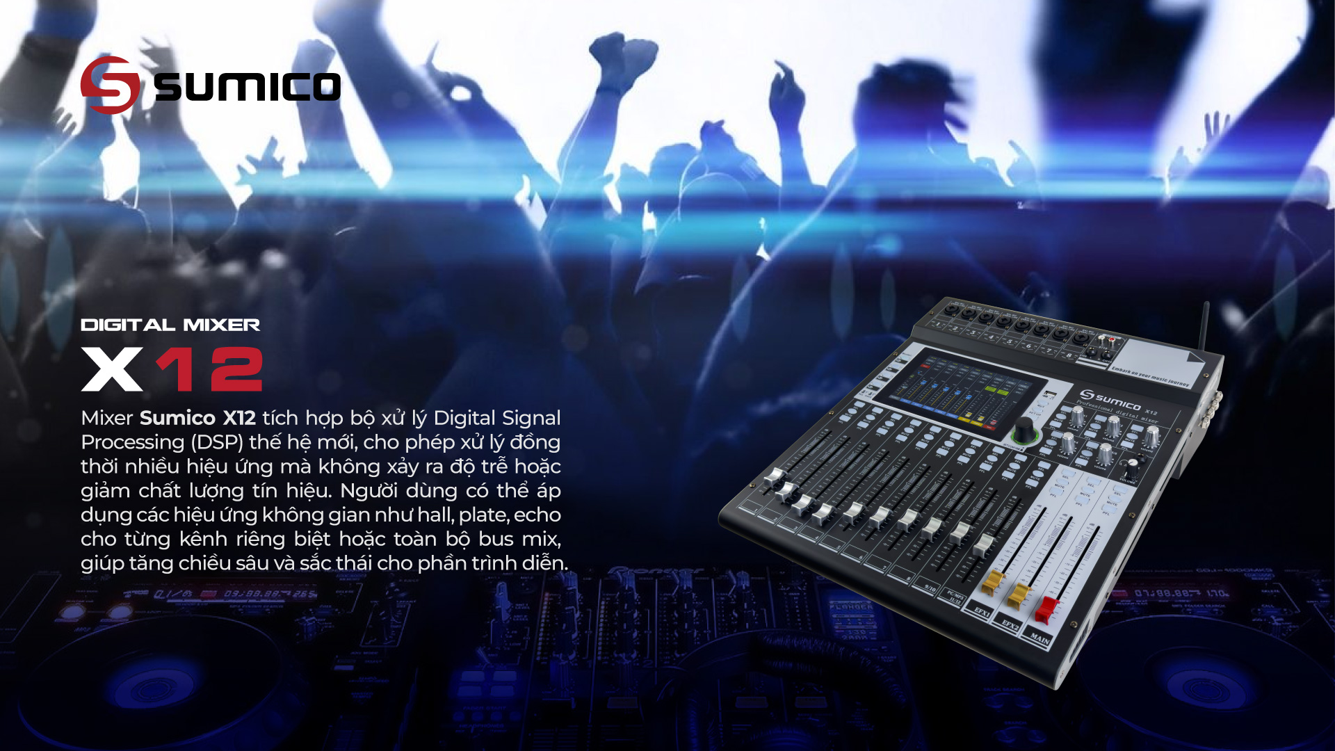 Mixer Digital Sumico X12 | AnhDuy Auydio