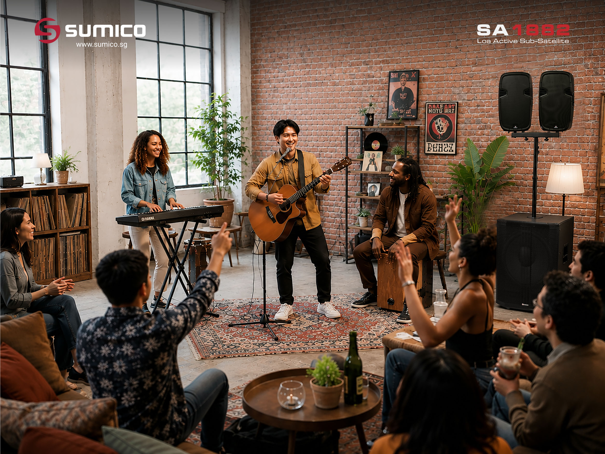 Loa Active Sub-Satellite Sumico SA1882 | Anh Duy Audio
