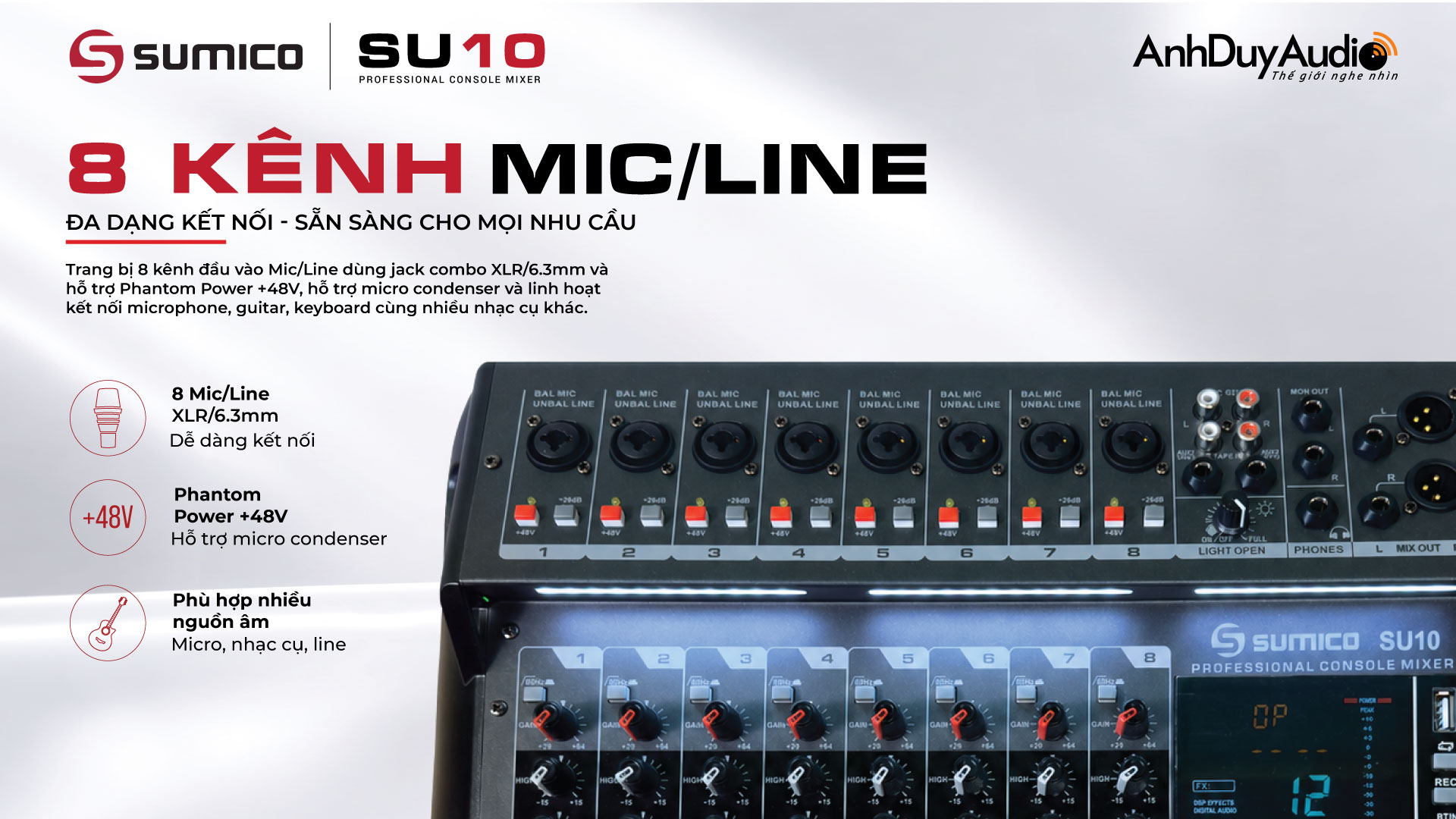 Mixer Sumico SU10 | Anh Duy Audio