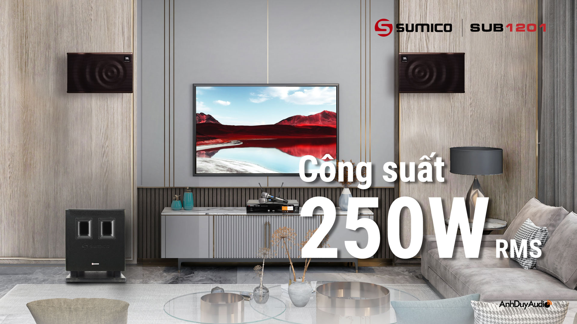 Subwoofer Active Sumico SUB1201 | Anh Duy Audio