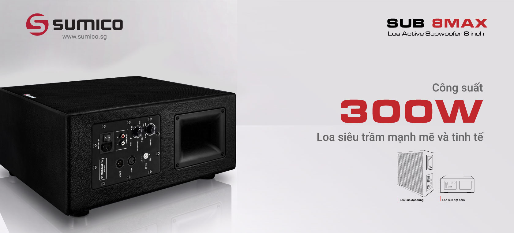 Active Subwoofer Sumico Sub 8Max | Anh Duy Audio