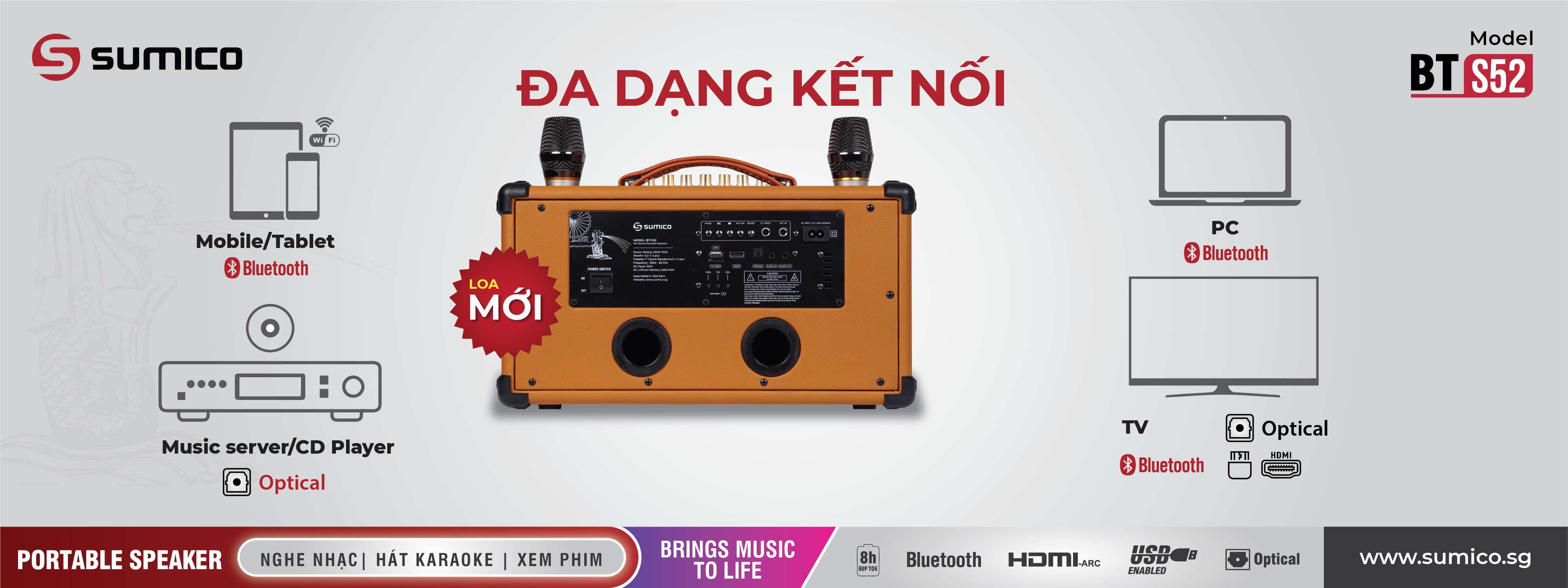 Loa Karaoke Sumico BT-S52 