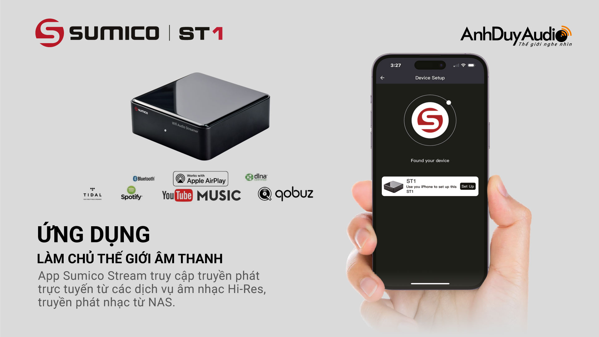 Đầu phát streaming nhạc số Sumico ST1 | Anh Duy Audio