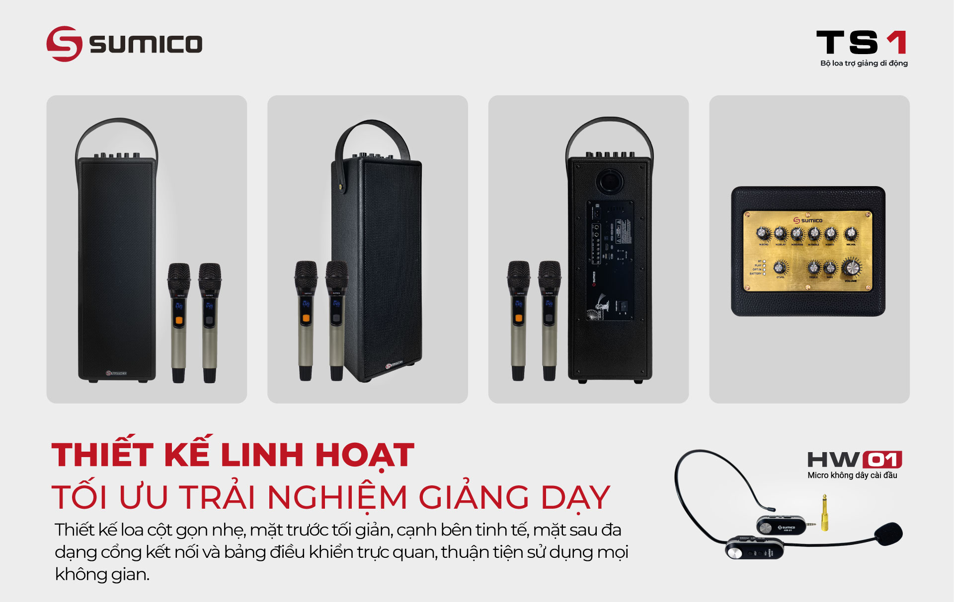 Bộ loa trợ giảng di động Sumico TS1 | Anh Duy Audio