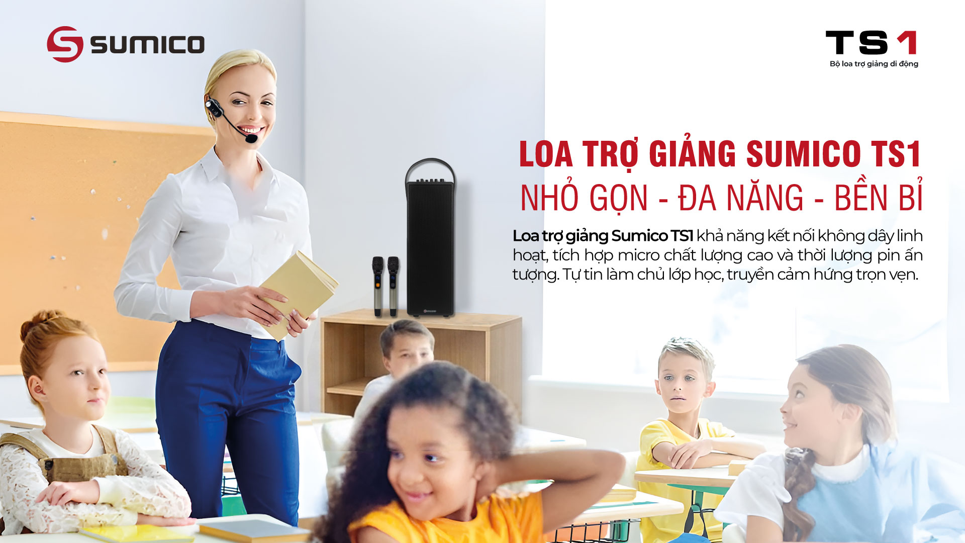 Bộ loa trợ giảng di động Sumico TS1 | Anh Duy Audio