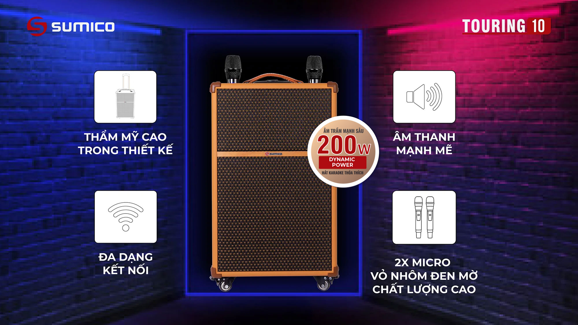 Loa di động Sumico Touring 10 | Anh Duy Audio