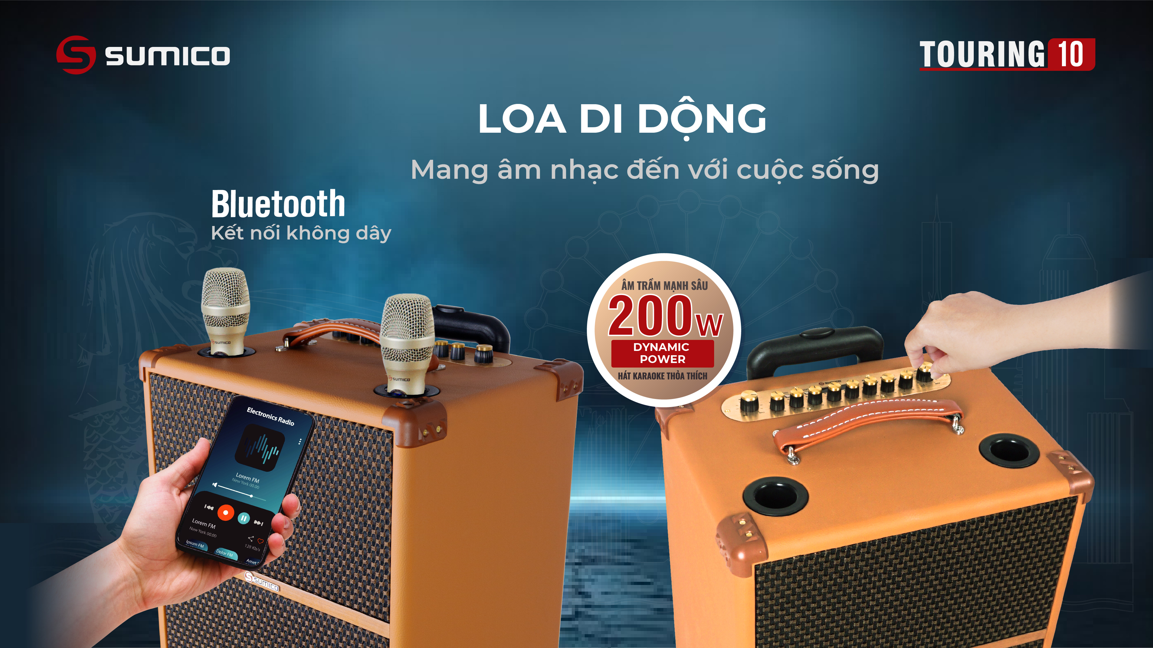 Loa di động Sumico Touring 10 | Anh Duy Audio