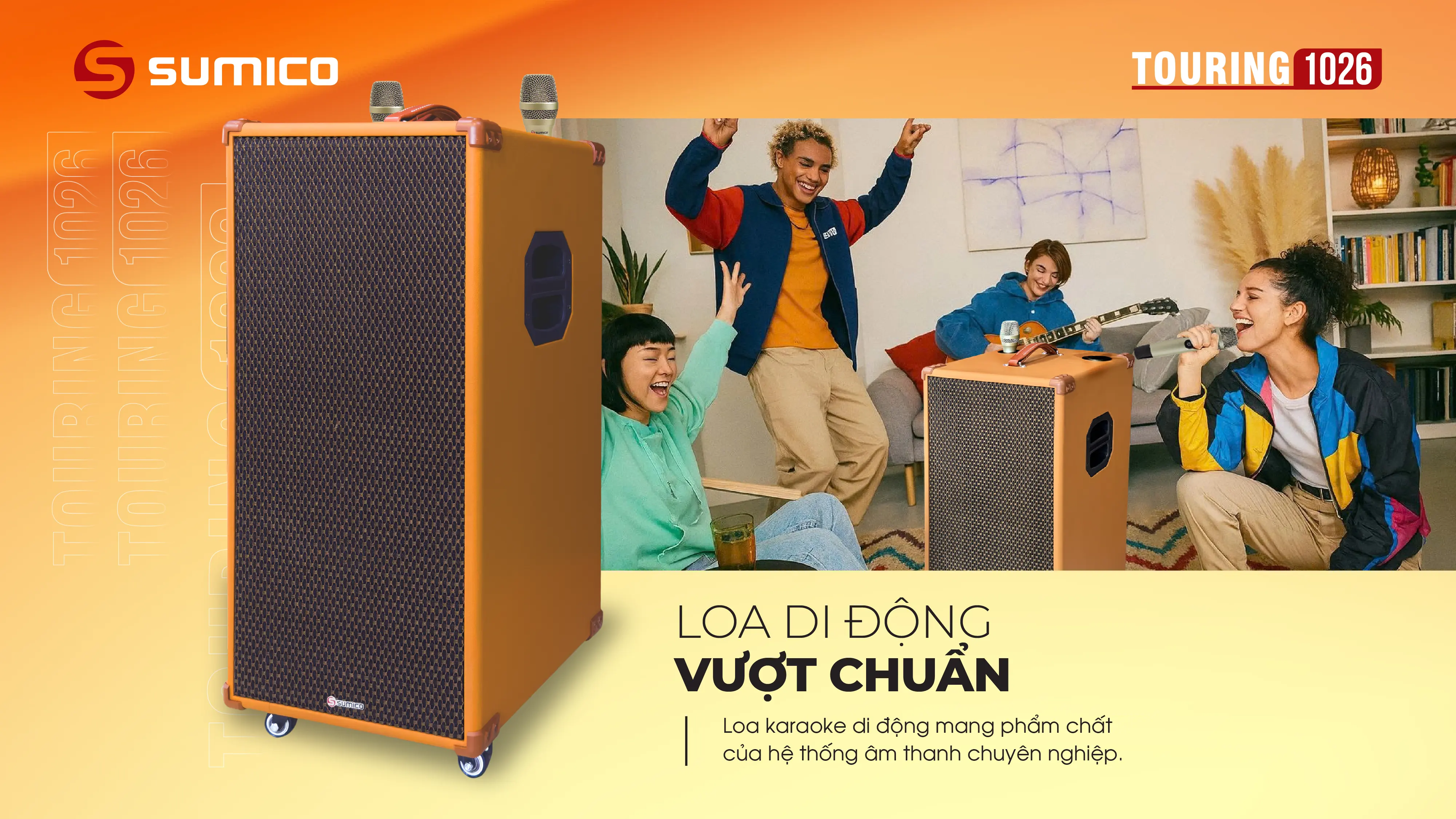 Loa di động line array đồng trục Sumico Touring 1026 | Anh Duy Audio