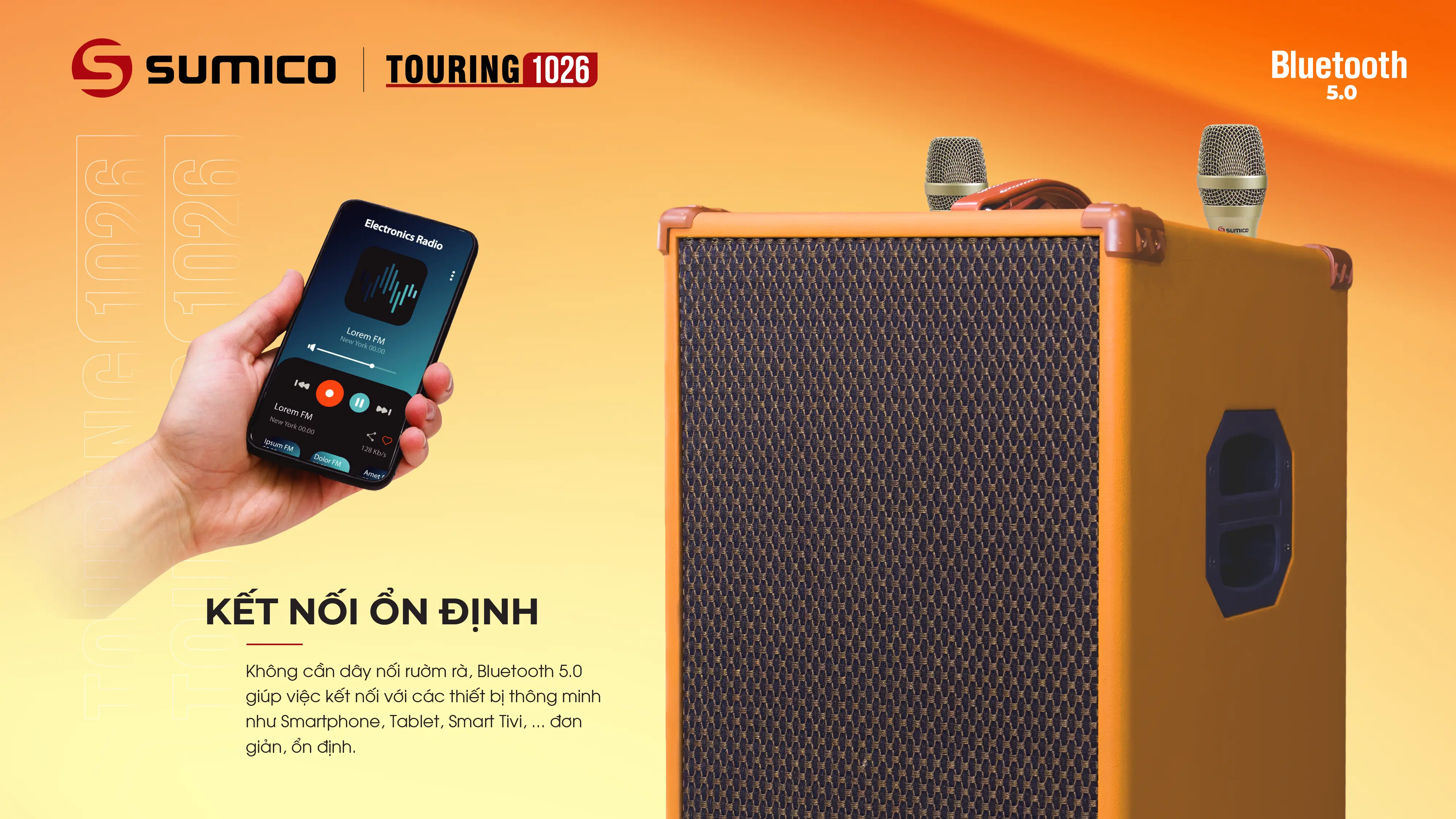 Loa di động line array đồng trục Sumico Touring 1026 | Anh Duy Audio