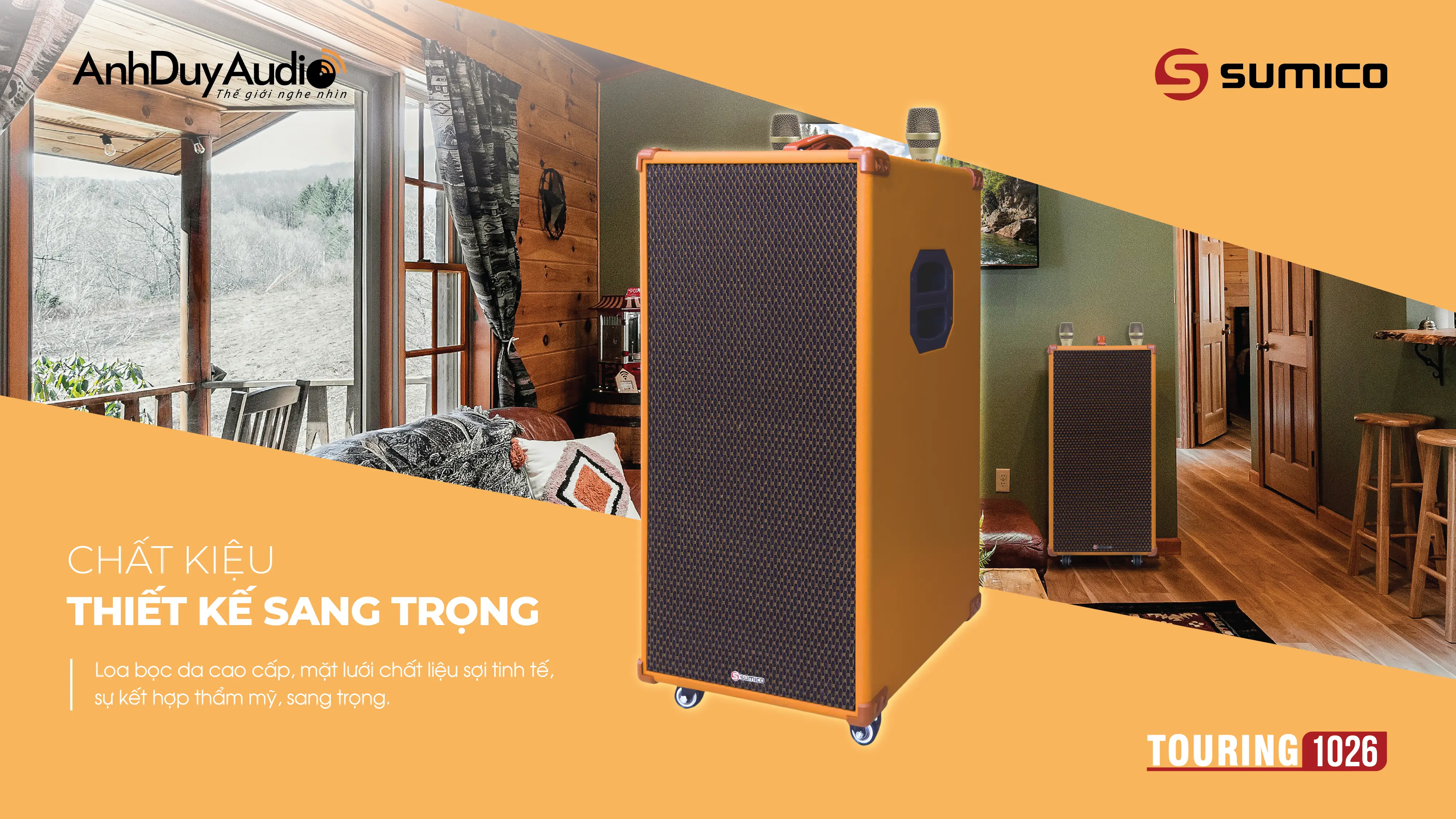 Loa di động line array đồng trục Sumico Touring 1026 | Anh Duy Audio